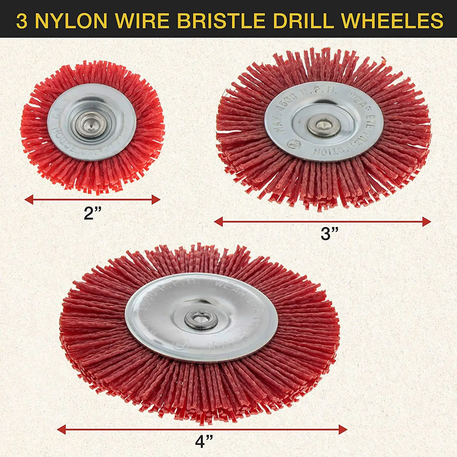 6pcs Drill Abrasive Brush Nylon Polishing Wheel 1/4 Inch Shank Wire Brush Wheel Cup Brush Set For Dremell Rotary Tool
6pcs Drill Abrasive Brush Nylon Polishing Wheel 1/4 Inch Shank Wire Brush Wheel Cup Brush Set For Dremell Rotary Tool