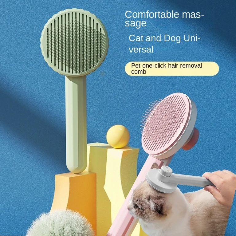 Pet Hair Removal Comb Cat Cleaning Comb Dog Cat Self-cleaning Needle Comb Massage To Remove Floating Hair Comb One-key Supplies
Pet Hair Removal Comb Cat Cleaning Comb Dog Cat Self-cleaning Needle Comb Massage To Remove Floating Hair Comb One-key Supplies