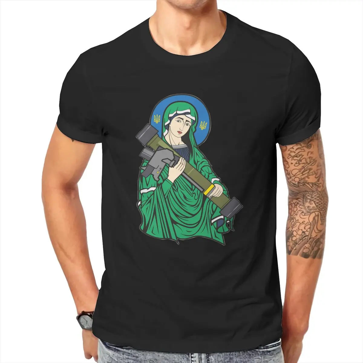 Saint Javelin Men T Shirts NLA The Blessed Virgin Mary Funny Tees Short Sleeve Round Neck T-Shirt Pure Cotton Big Size Clothing
Saint Javelin Men T Shirts NLA The Blessed Virgin Mary Funny Tees Short Sleeve Round Neck T-Shirt Pure Cotton Big Size Clothing
