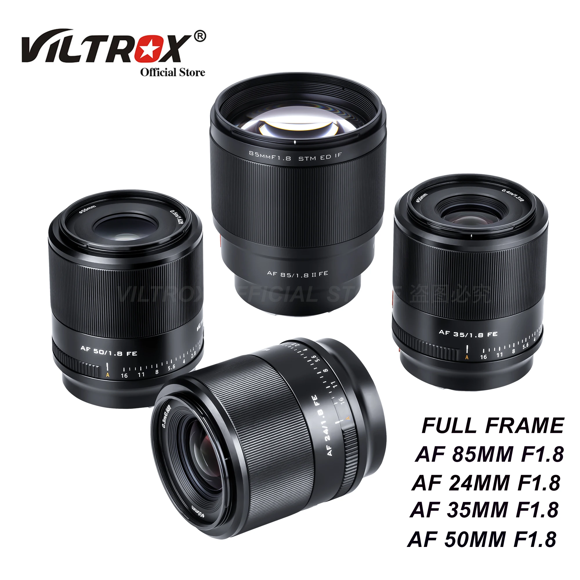 Viltrox 24 мм 35 мм 50 мм 85 мм F1.8 AF Автофокус полная Рамка Прайм Большая диафрагма портретная камера объектив FE для Sony E Mount 
Viltrox 24 мм 35 мм 50 мм 85 мм F1.8 AF Автофокус полная Рамка Прайм Большая диафрагма портретная камера объектив FE для Sony E Mount