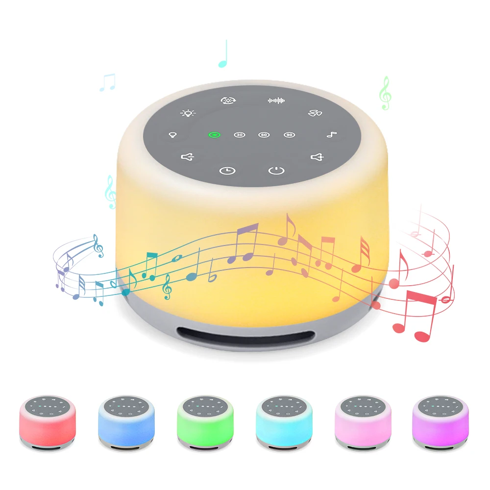 Portable White Noise Sound Machine with Mood Light Natural Sounds Music Baby Sleep Sound Machine, Adults Stress Relieving
Portable White Noise Sound Machine with Mood Light Natural Sounds Music Baby Sleep Sound Machine, Adults Stress Relieving