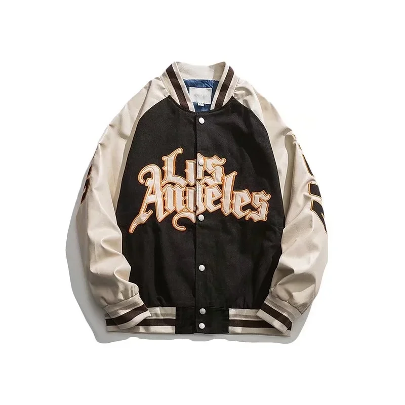 New Spring And 2023 Autumn Pu Leather Stitched Baseball Jacket Men's American Hip Hop Letter Embroidered Casual Coat
New Spring And 2023 Autumn Pu Leather Stitched Baseball Jacket Men's American Hip Hop Letter Embroidered Casual Coat