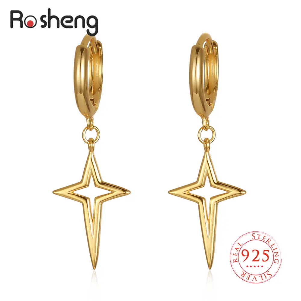 Rosheng 925 Sterling Silver Piercing Huggie Cartilage Drop Earrings for Women Star Zircon Pendant Circle Earrings Fine Jewelry
Rosheng 925 Sterling Silver Piercing Huggie Cartilage Drop Earrings for Women Star Zircon Pendant Circle Earrings Fine Jewelry