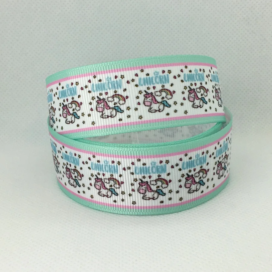 50yards Cartoon Unicorn Printed Grosgrain Ribbon FOE Ribbon DIY Hairbows Party Decoration Crafts Accessories
50yards Cartoon Unicorn Printed Grosgrain Ribbon FOE Ribbon DIY Hairbows Party Decoration Crafts Accessories