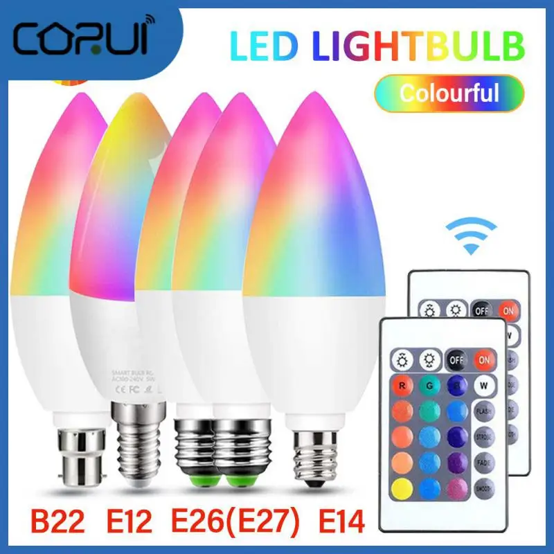 Remote Control Smart Light Bulbs E12 E14 E26 E27 B22 Indoor Candle Light 6000k 3-5w Led Bulb Smart Home Dimmable Colors
Remote Control Smart Light Bulbs E12 E14 E26 E27 B22 Indoor Candle Light 6000k 3-5w Led Bulb Smart Home Dimmable Colors