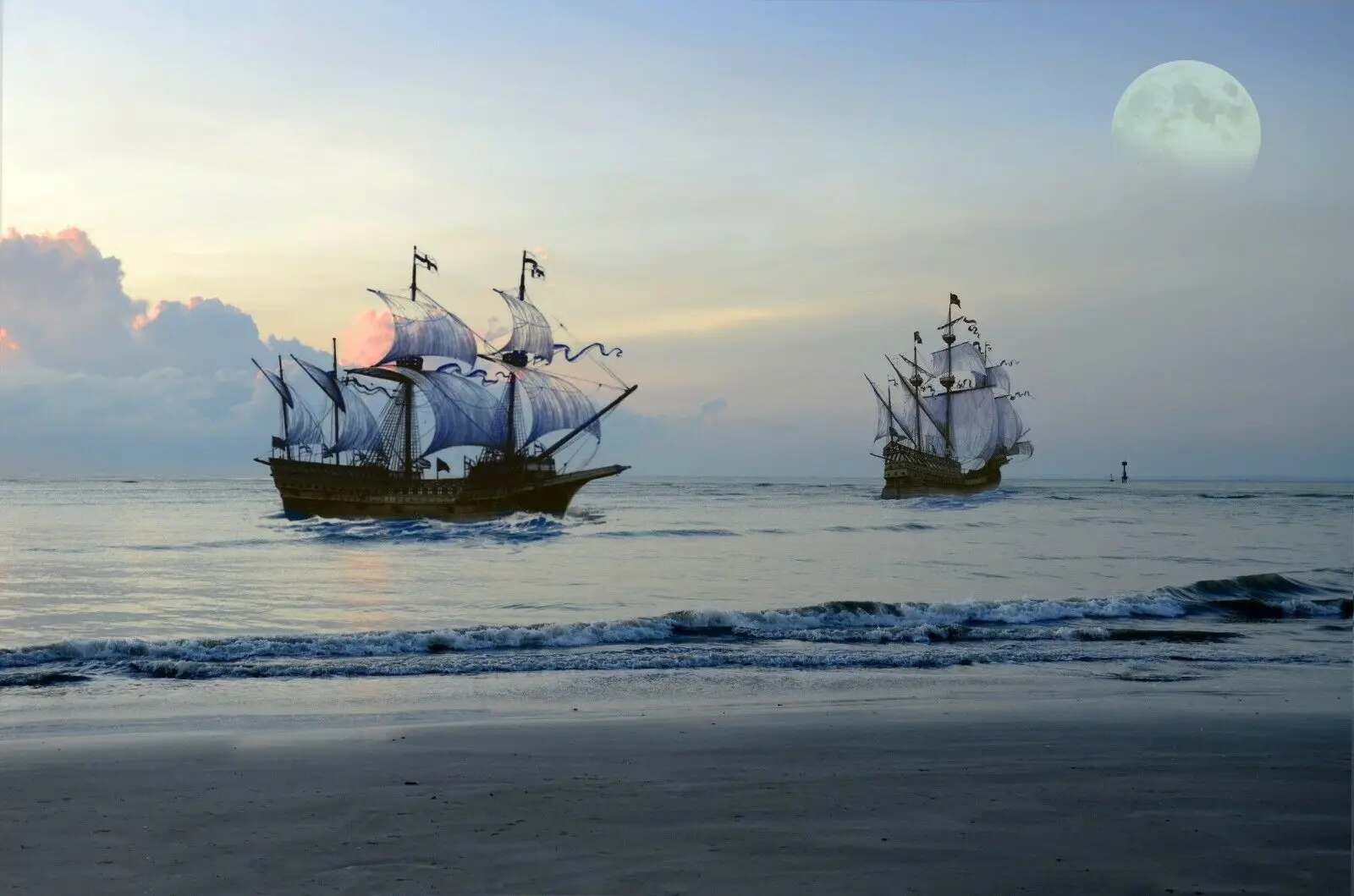 Pirate Ship Sailing Moon Nature Landscape Print Art Canvas Poster For Living Room Decor Home Wall Picture
Pirate Ship Sailing Moon Nature Landscape Print Art Canvas Poster For Living Room Decor Home Wall Picture