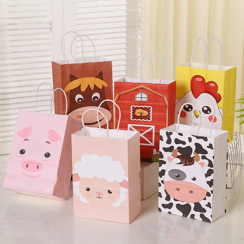 5PCS Cute Cartoon Farm Animal Portable Paper Bag Happy Farm Birthday Party Gifts Bag Farm Theme Parti Supplies Kids Favor
5PCS Cute Cartoon Farm Animal Portable Paper Bag Happy Farm Birthday Party Gifts Bag Farm Theme Parti Supplies Kids Favor