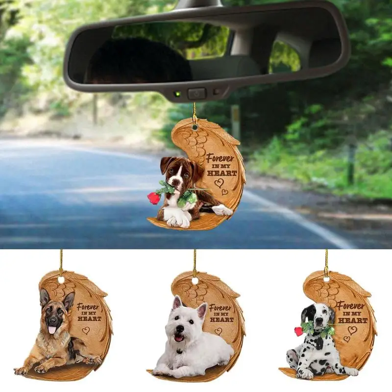 Funny Angel Dog Memorial Hanging Pendant For Car Rearview Mirror Decor Swing Puppy Hanging Bag Pendant Keychain Car Accessories
Funny Angel Dog Memorial Hanging Pendant For Car Rearview Mirror Decor Swing Puppy Hanging Bag Pendant Keychain Car Accessories