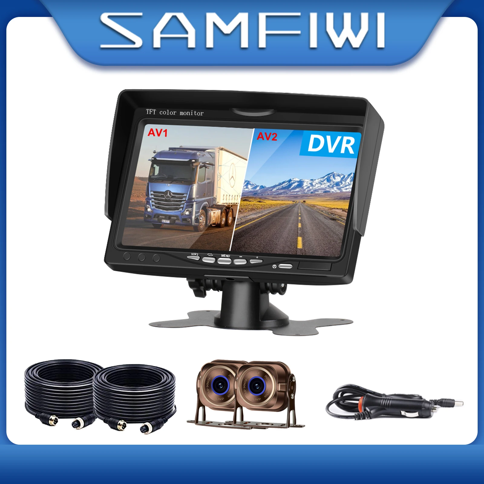 7-дюймовый экран 1920*1080P IPS для автомобиля грузовика автобуса AHD DVR монитор с цифровым видеорегистратором для передней и задней резервной камеры
7-дюймовый экран 1920*1080P IPS для автомобиля грузовика автобуса AHD DVR монитор с цифровым видеорегистратором для передней и задней резервной камеры