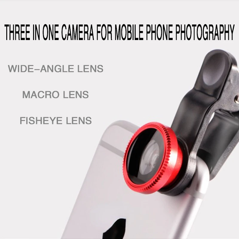 Fish Phone Lens Macro Camera Sets 3 In 1 Generic Camera for Smartphone Fish Eye Lens and Clip Support iPhone Samsung Wide Angle
Fish Phone Lens Macro Camera Sets 3 In 1 Generic Camera for Smartphone Fish Eye Lens and Clip Support iPhone Samsung Wide Angle