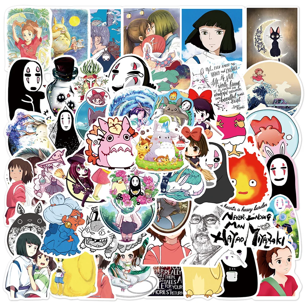 10/30/50pcs Anime Ghibli Hayao Miyazaki Stickers Totoro Spirited Away Princess Mononoke KiKi Cartoon Sticker Kids Decals Toys
10/30/50pcs Anime Ghibli Hayao Miyazaki Stickers Totoro Spirited Away Princess Mononoke KiKi Cartoon Sticker Kids Decals Toys