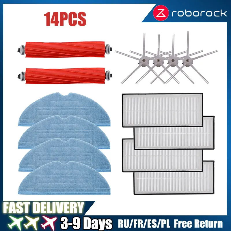 Main Roll Brush Mop Rag Hepa Filter Accessories For XiaoMi Roborock S7 S70 S75 S7Max S7MaxV Side Brush Vacuum Cleaner Spare Part
Main Roll Brush Mop Rag Hepa Filter Accessories For XiaoMi Roborock S7 S70 S75 S7Max S7MaxV Side Brush Vacuum Cleaner Spare Part