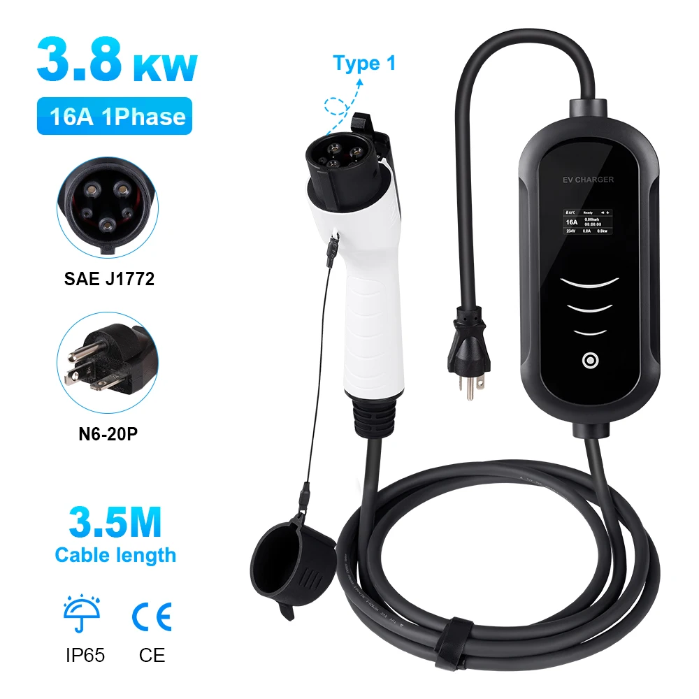 Electric Car Charger Type 1 Portable EV Charger Wallbox 16A 32A Universal EVSE Wall Charger Cable Type1 For Tesla AC Adapter
Electric Car Charger Type 1 Portable EV Charger Wallbox 16A 32A Universal EVSE Wall Charger Cable Type1 For Tesla AC Adapter