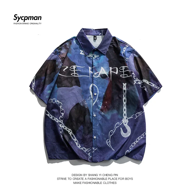 Japanese Popular Short Sleeved Shirts Mens Trend Shirt Ins Loose Casual Jackets In Summer Oversized Button Retro Clothes
Japanese Popular Short Sleeved Shirts Mens Trend Shirt Ins Loose Casual Jackets In Summer Oversized Button Retro Clothes
