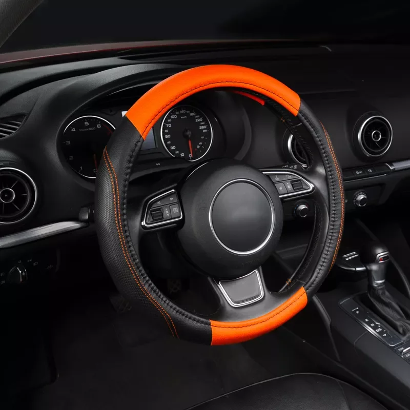 Car Steering Wheel Cover Comfort Durability Safety Case Soft and Snug Grip Universal Breathable Anti-Slip 15 inch Orange
Car Steering Wheel Cover Comfort Durability Safety Case Soft and Snug Grip Universal Breathable Anti-Slip 15 inch Orange