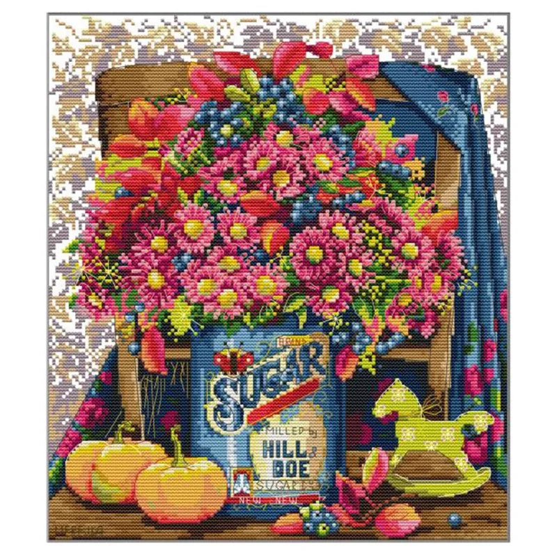 Daisy Vase Printed Cross Stitch Kit 14CT Stamped Canvas Embroidery Kit DIY Art Pattern Home Decoration Painting Gifts
Daisy Vase Printed Cross Stitch Kit 14CT Stamped Canvas Embroidery Kit DIY Art Pattern Home Decoration Painting Gifts