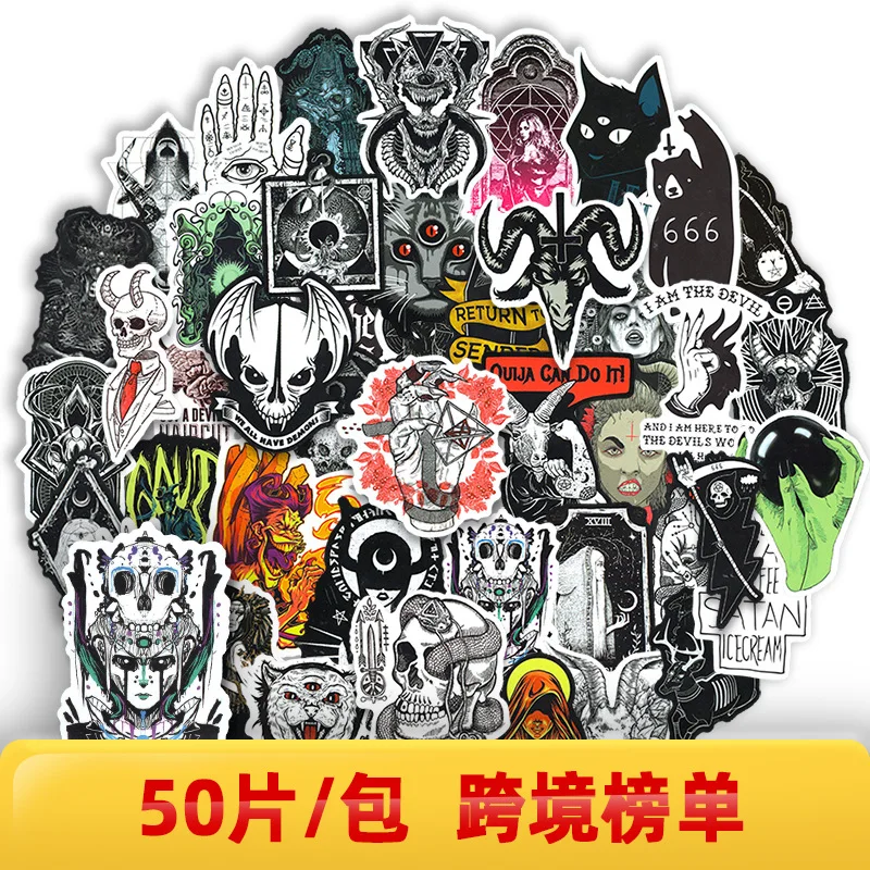 50pcs Gothic Three-Eyed Leopard Sticker Dark Ghost Horror Japanese Anime Graffiti Sticker for Phone Skateboard Laptop Suitcase
50pcs Gothic Three-Eyed Leopard Sticker Dark Ghost Horror Japanese Anime Graffiti Sticker for Phone Skateboard Laptop Suitcase