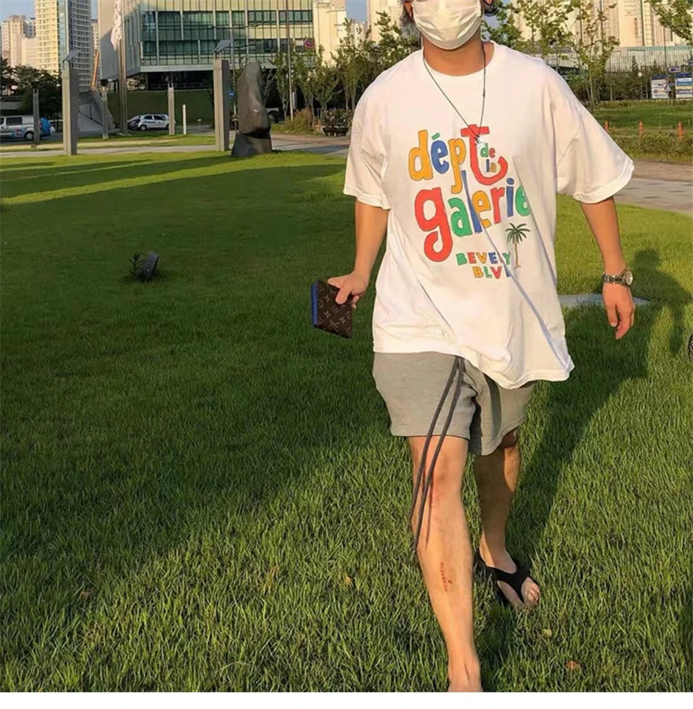 2022 new GARY DEPT short-sleeved rainbow letters casual loose street hip-hop tide brand oversized men's Vintage T-shirt
2022 new GARY DEPT short-sleeved rainbow letters casual loose street hip-hop tide brand oversized men's Vintage T-shirt