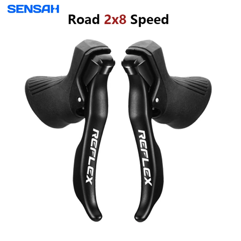 SENSAH REFLEX Groupset Road Bike Shifter 2x8 Speed Brake Рычаг Велосипедные переключатели для Shimano Задний переключатель CLARIS Series
SENSAH REFLEX Groupset Road Bike Shifter 2x8 Speed Brake Рычаг Велосипедные переключатели для Shimano Задний переключатель CLARIS Series