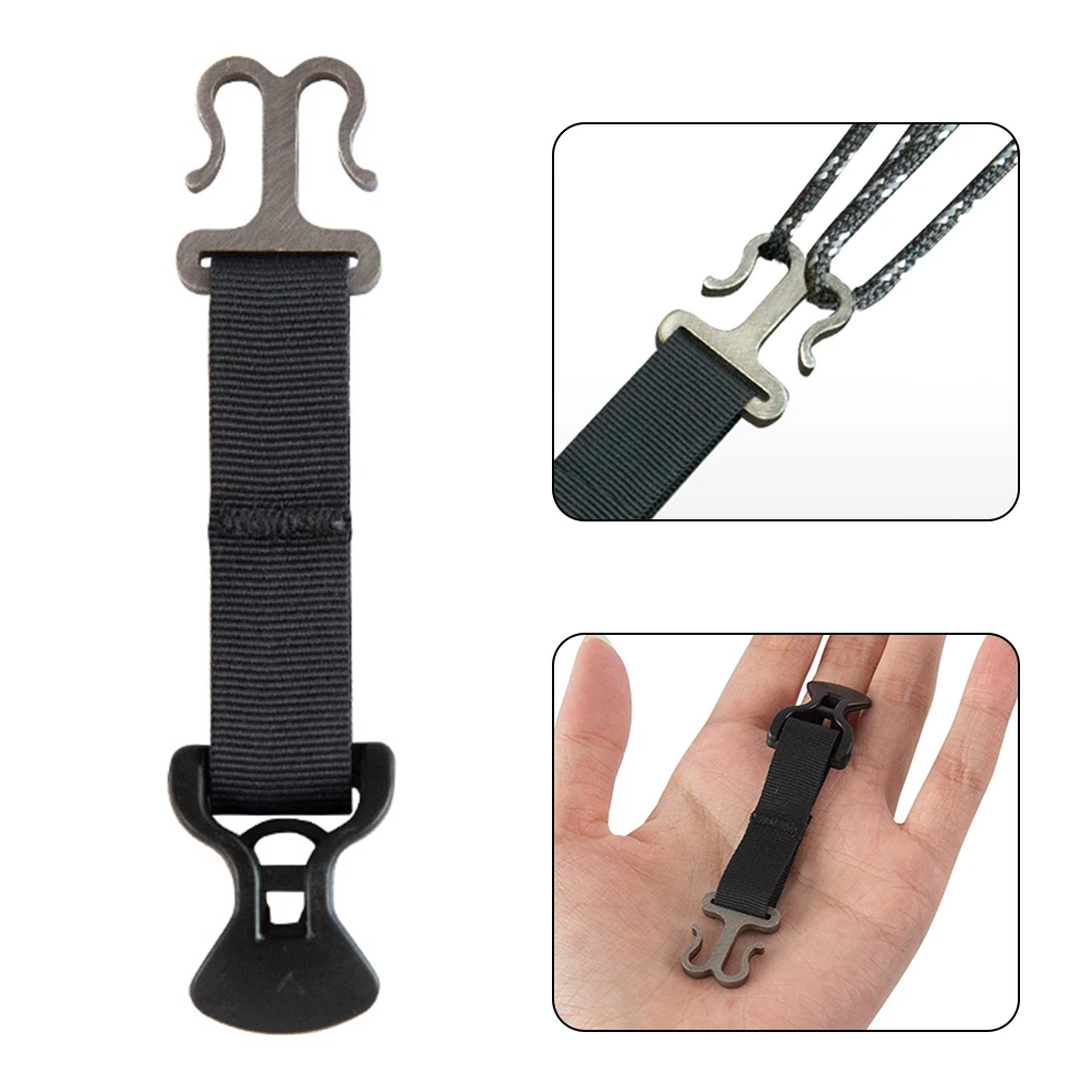 

Camping Tent Buckle Rope Tensioner Awning Hooks Wind Rope Holder Tent Double-door Pull-up Outdoor Hiking Tents Accessories