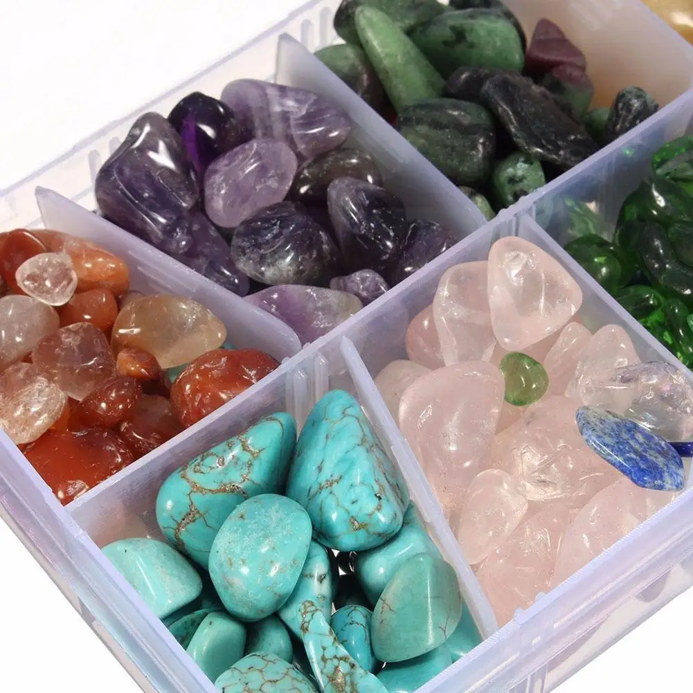 1 Box Irregular Tumbled Mini Ores Stone Collection Gifts Minerals Set Ornament Natural And Decoration Stones Crystals Art H7t2
1 Box Irregular Tumbled Mini Ores Stone Collection Gifts Minerals Set Ornament Natural And Decoration Stones Crystals Art H7t2