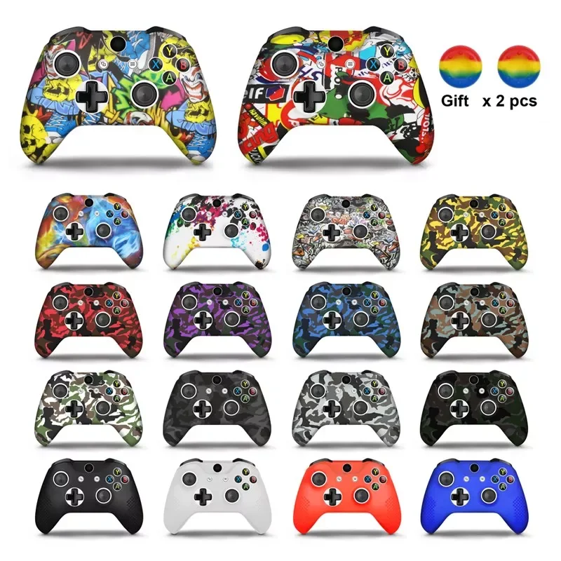For Xbox One X/Slim Controller Gamepad Silicone Cover Rubber Skin Case Protective For Xbox One Slim Joystick Thumb Grips Caps
For Xbox One X/Slim Controller Gamepad Silicone Cover Rubber Skin Case Protective For Xbox One Slim Joystick Thumb Grips Caps