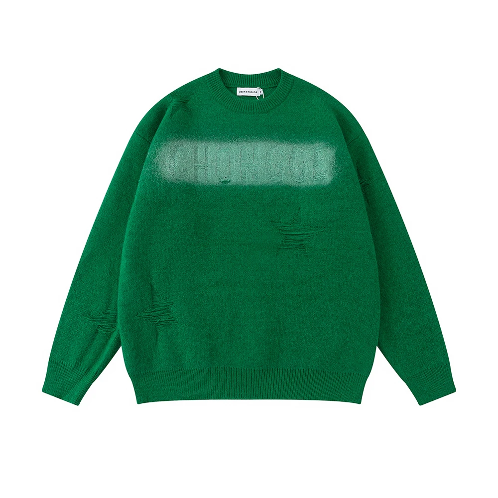 Винтажный пуловер с потертостями и вырезами в виде звезд, мужской свитер для мужчин и женщин, мешковатая вязаная одежда оверсайз
Винтажный пуловер с потертостями и вырезами в виде звезд, мужской свитер для мужчин и женщин, мешковатая вязаная одежда оверсайз