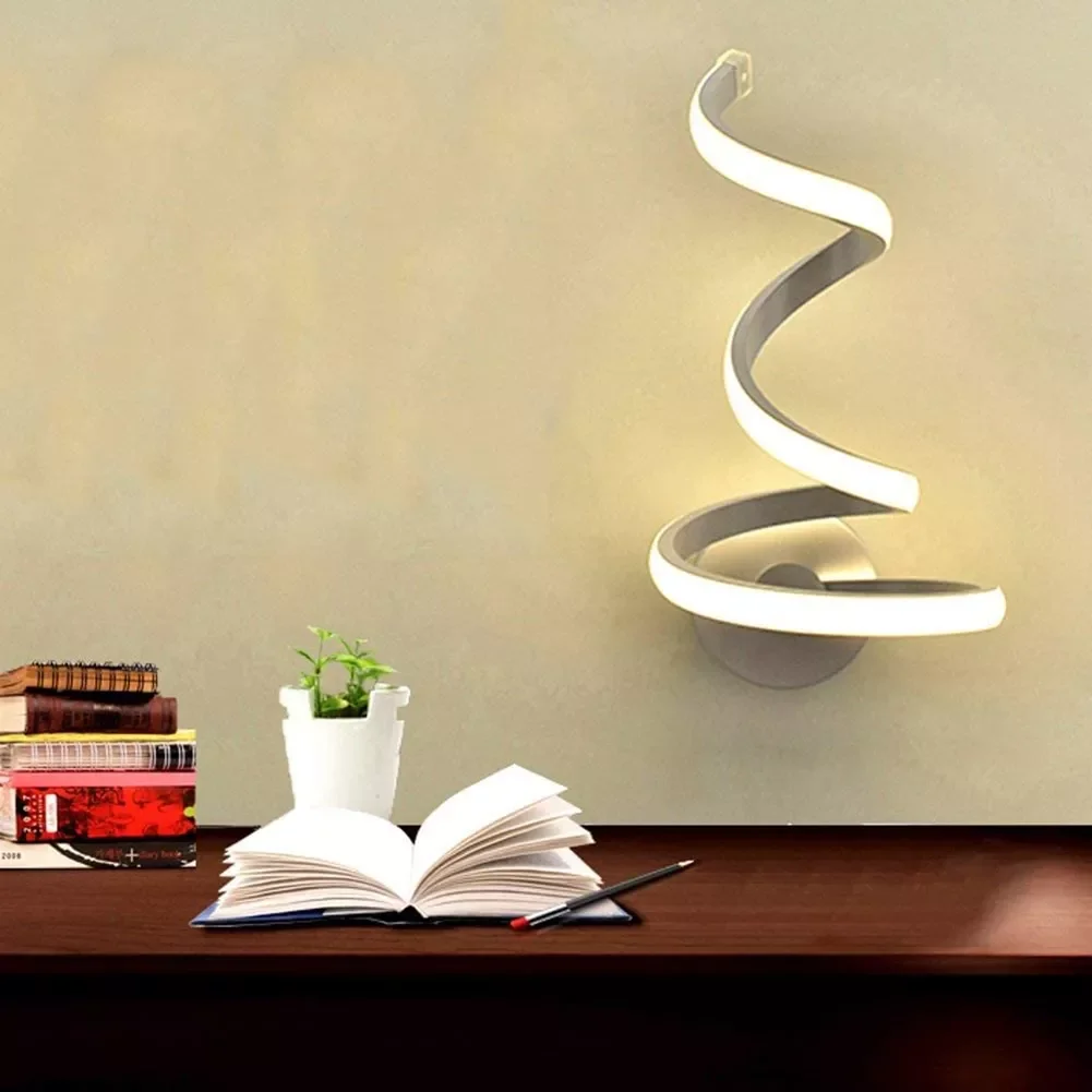 Modern Spiral LED Wall Light Acrylic Iron Sconces Lamp Metal Sconces Lamp Wall Mount TV Background Bedside Lamp for Home Decor
Modern Spiral LED Wall Light Acrylic Iron Sconces Lamp Metal Sconces Lamp Wall Mount TV Background Bedside Lamp for Home Decor