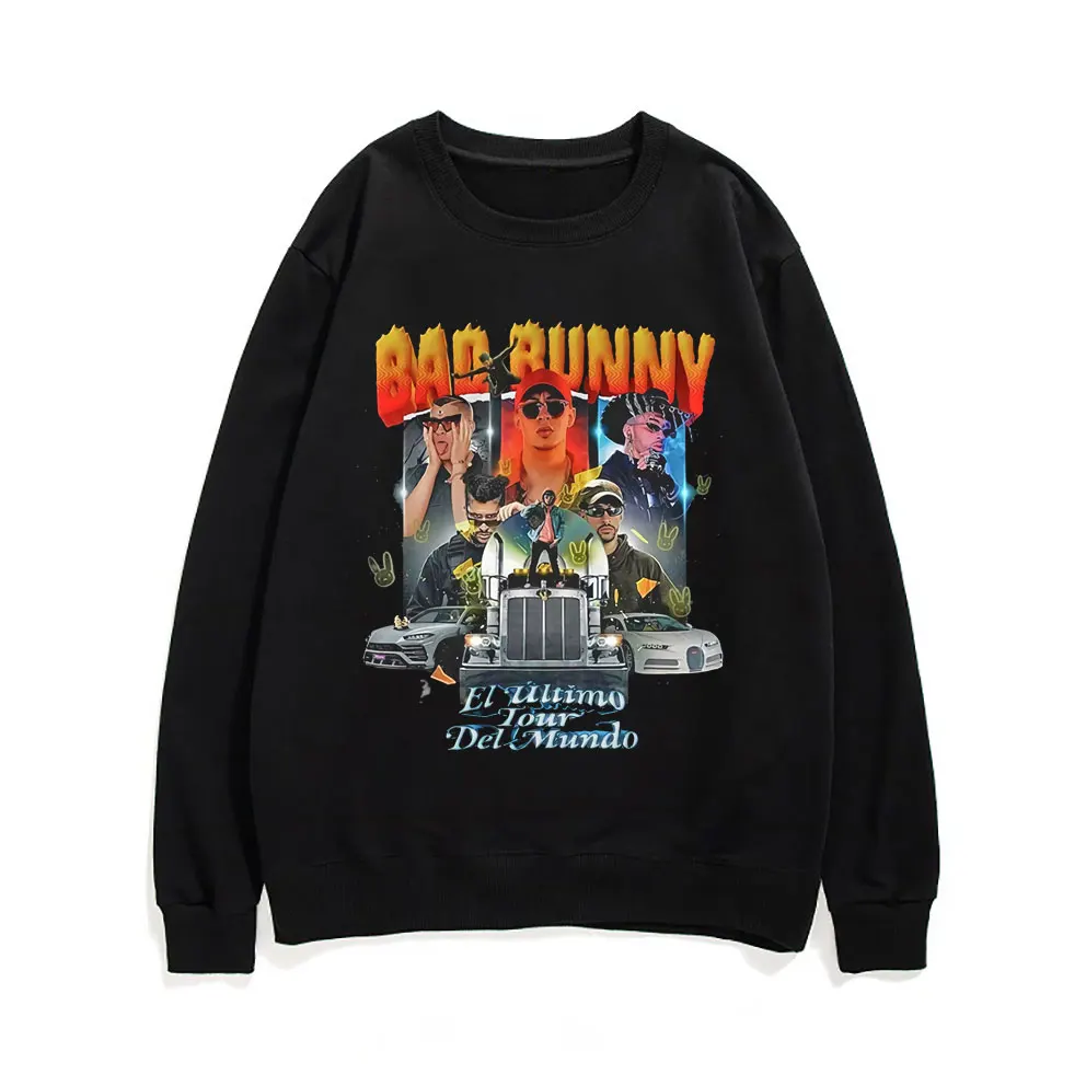 Bad Bunny Printed Pullover Regular Male Casual Oversized Sweatshirt Long Sleeves Round Neck Men Women Hip Hop Fashion Streetwear
Bad Bunny Printed Pullover Regular Male Casual Oversized Sweatshirt Long Sleeves Round Neck Men Women Hip Hop Fashion Streetwear