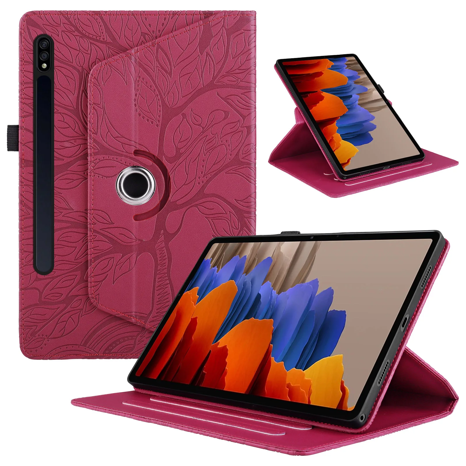 360° Rotating Stand Tablet Cover for Samsung Galaxy Tab S9 Cases 2023 S8 S7 11 Inch 3D Tree Embossed Book Fundas Full Protection
360° Rotating Stand Tablet Cover for Samsung Galaxy Tab S9 Cases 2023 S8 S7 11 Inch 3D Tree Embossed Book Fundas Full Protection