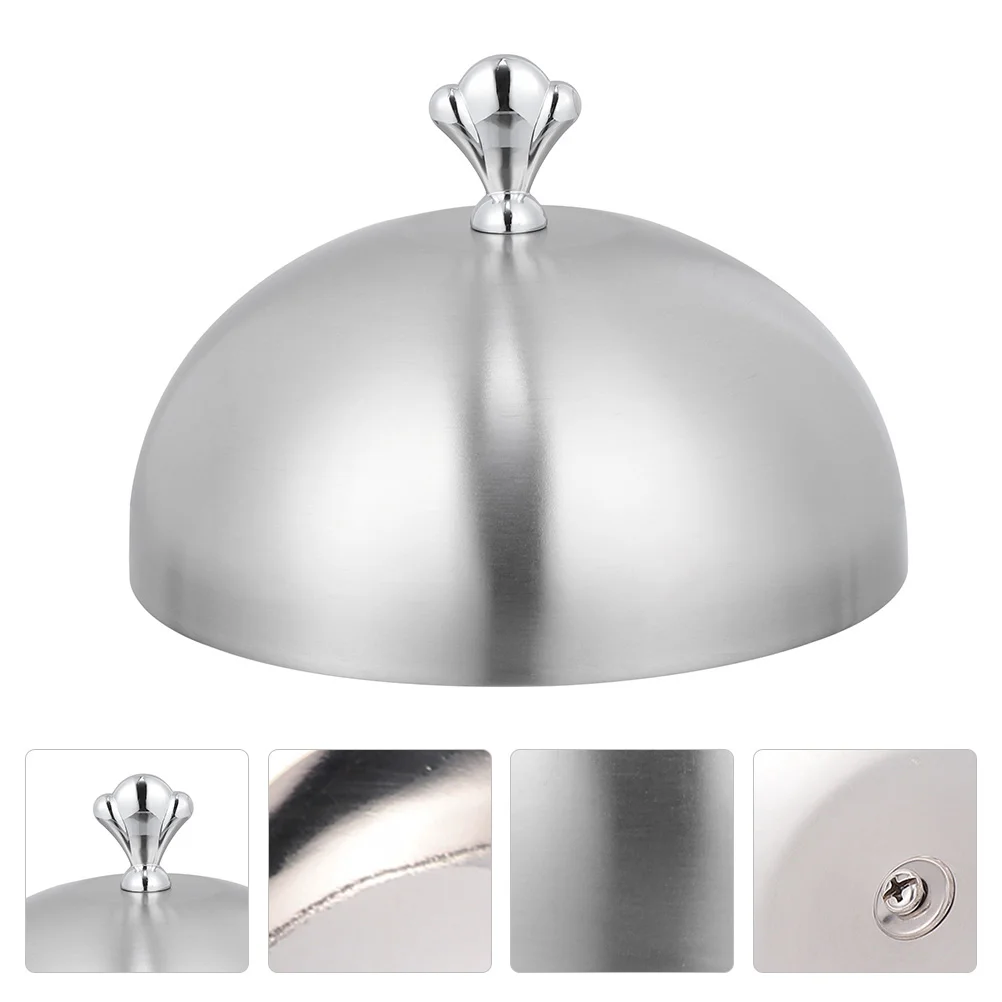 1Pc Household Steak Cover Stainless Steel Food Cover Oil-proof Dish Protective Cover 
1Pc Household Steak Cover Stainless Steel Food Cover Oil-proof Dish Protective Cover