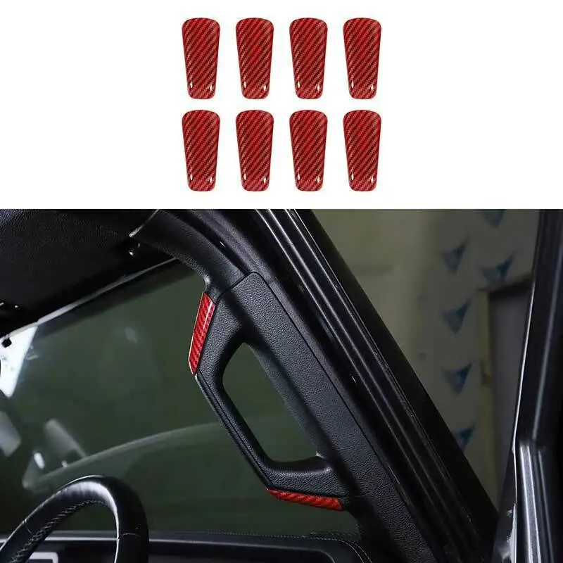 For Jeep Wrangler JL 2018-2021 Red Carbon Fiber Window AB Pillar Handle Cover 8X
For Jeep Wrangler JL 2018-2021 Red Carbon Fiber Window AB Pillar Handle Cover 8X