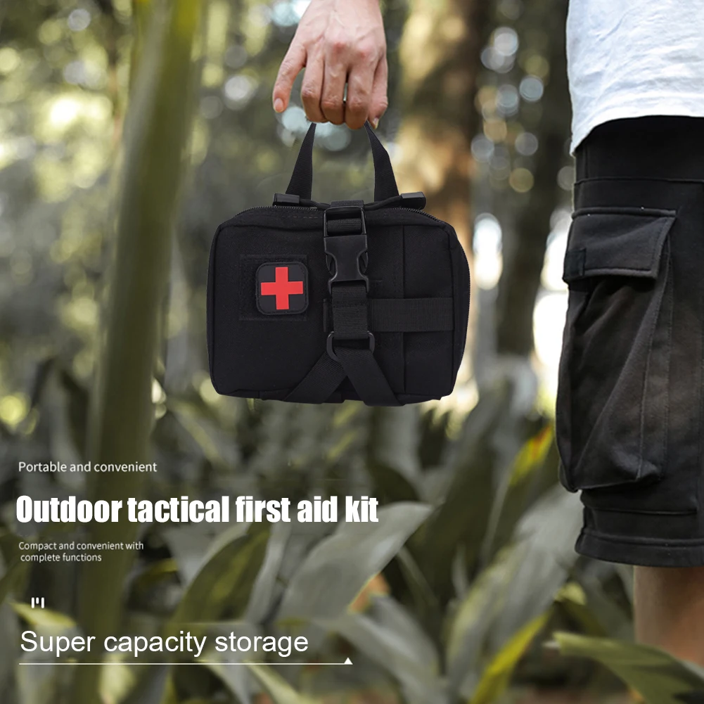 100D Nylon First Aid Kits Medical Bag Multi Functional Survival Tool Pouch Emergency for Camping Running for Sports Hunting
100D Nylon First Aid Kits Medical Bag Multi Functional Survival Tool Pouch Emergency for Camping Running for Sports Hunting