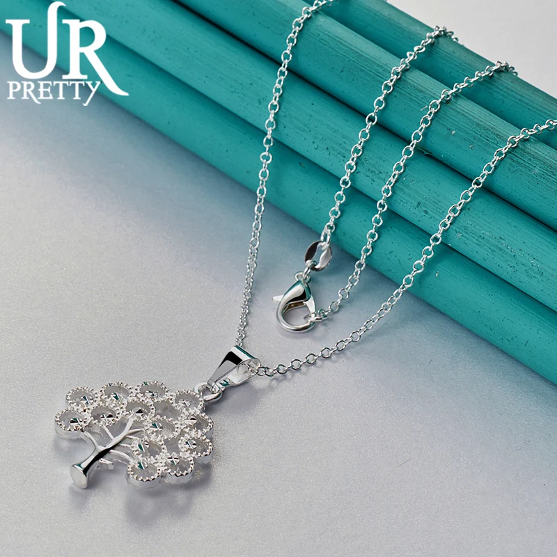 URPRETTY 925 Sterling Silver Fashionable Hollow Flowers Pendant Necklace 16/18/20/22/24/26/28/30 Inch For Woman Wedding Jewelry
URPRETTY 925 Sterling Silver Fashionable Hollow Flowers Pendant Necklace 16/18/20/22/24/26/28/30 Inch For Woman Wedding Jewelry