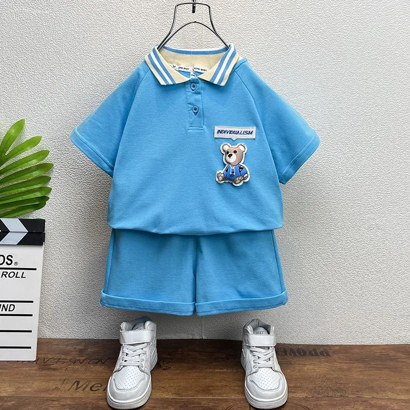 Модная летняя одежда для малышей, комплекты одежды для маленьких мальчиков, комплекты детской одежды для малышей, рубашки поло + шорты, 2 шт./... 
Модная летняя одежда для малышей, комплекты одежды для маленьких мальчиков, комплекты детской одежды для малышей, рубашки поло + шорты, 2 шт./...