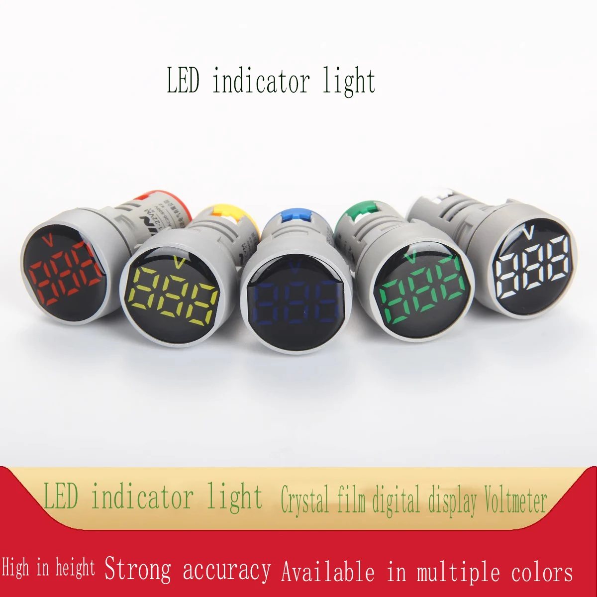 1PCS AD101-22VM Round Crystal Film Digital Voltmeter Signal Light Indicator LED Highlight Aperture 22mm AD16-22DSV
1PCS AD101-22VM Round Crystal Film Digital Voltmeter Signal Light Indicator LED Highlight Aperture 22mm AD16-22DSV