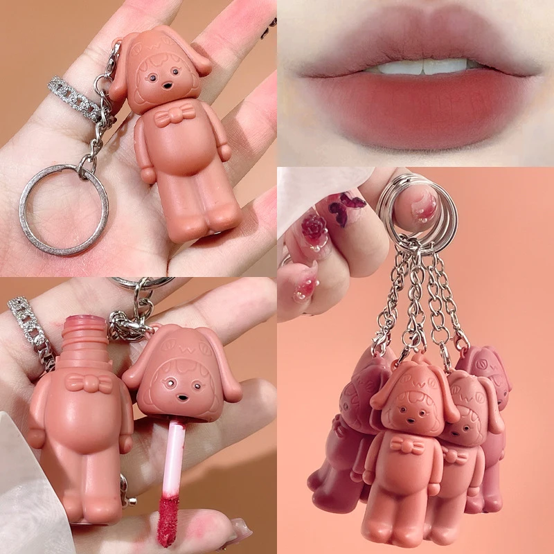 Cute Keychain Lip Glaze Matte Velvet Lip Mud Mousse Pink Lipstick Waterproof Long Lasting Lip Gloss Korean Cosmetic Lip Tint
Cute Keychain Lip Glaze Matte Velvet Lip Mud Mousse Pink Lipstick Waterproof Long Lasting Lip Gloss Korean Cosmetic Lip Tint