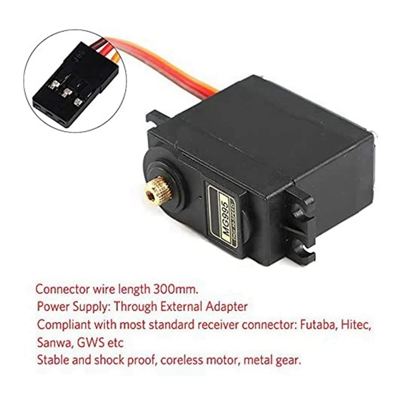 8PCS Servo Motor For MG995 Control Angle180 Metal Gear Servo 20KG High Speed Torque Servo Motor For Smart Car Robot
8PCS Servo Motor For MG995 Control Angle180 Metal Gear Servo 20KG High Speed Torque Servo Motor For Smart Car Robot