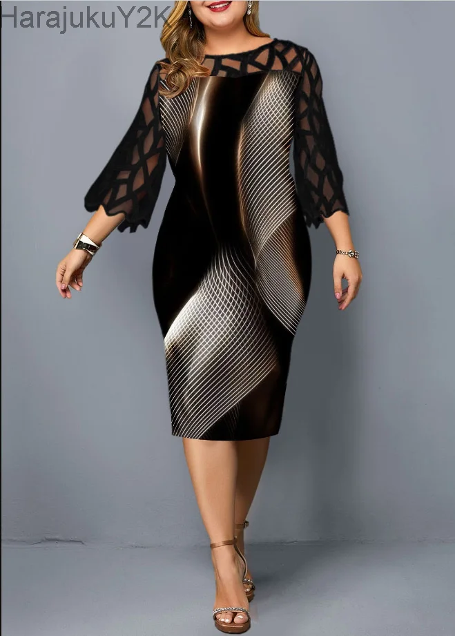 Plus Size Dresses 2022 Autumn Elegant Split Long Sleeve Wedding Party Dress Women Floral Print Black Evening Dress 3XL 4XL 5XL
Plus Size Dresses 2022 Autumn Elegant Split Long Sleeve Wedding Party Dress Women Floral Print Black Evening Dress 3XL 4XL 5XL