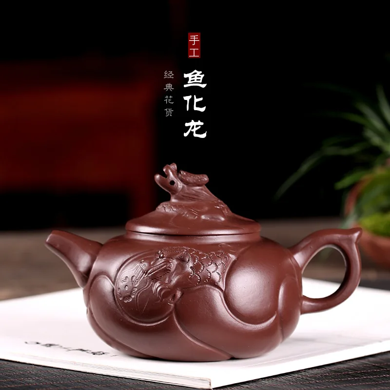 Yuhualong Yixing raw mine purple clay purple sand pot famous pure handmade teapot household Kung Fu tea set yuyuelongmen
Yuhualong Yixing raw mine purple clay purple sand pot famous pure handmade teapot household Kung Fu tea set yuyuelongmen