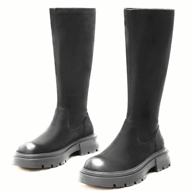 Женские повседневные ботинки на квадратном каблуке с круглым носком, Новинка осени 2022, модные женские мотоциклетные ботинки на толстой высокой подошве, Botas Mujer
Женские повседневные ботинки на квадратном каблуке с круглым носком, Новинка осени 2022, модные женские мотоциклетные ботинки на толстой высокой подошве, Botas Mujer