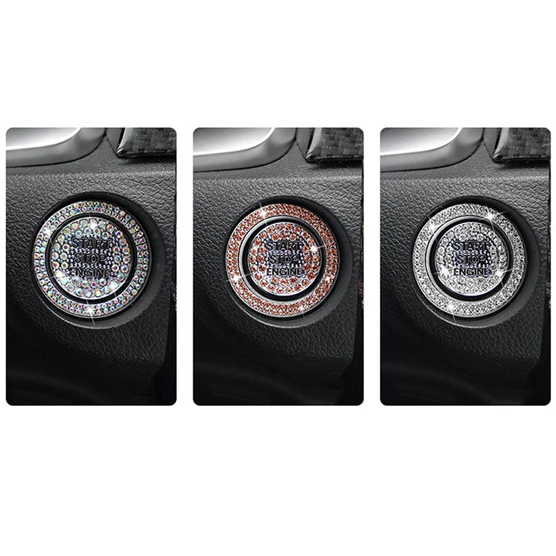 Car Engine Ignition Start Button Decor Ring Protection Sticker Diamond Inlaid Decorative Diamante Ring Cover
Car Engine Ignition Start Button Decor Ring Protection Sticker Diamond Inlaid Decorative Diamante Ring Cover