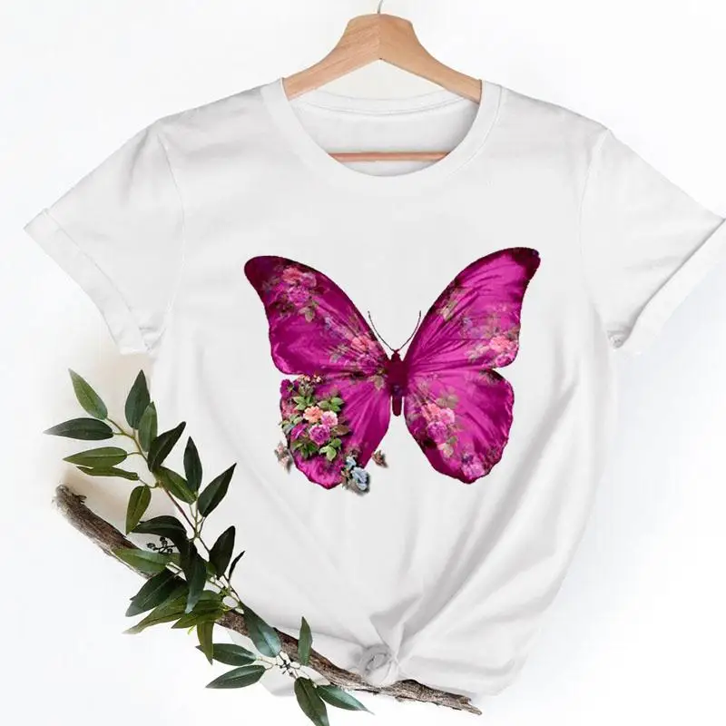 Women T-shirts Ladies Fashion Casual Clothing Female Tee 90s Flower Flower Butterfly Short Sleeve Cartoon Clothes Graphic Tshirt
Women T-shirts Ladies Fashion Casual Clothing Female Tee 90s Flower Flower Butterfly Short Sleeve Cartoon Clothes Graphic Tshirt