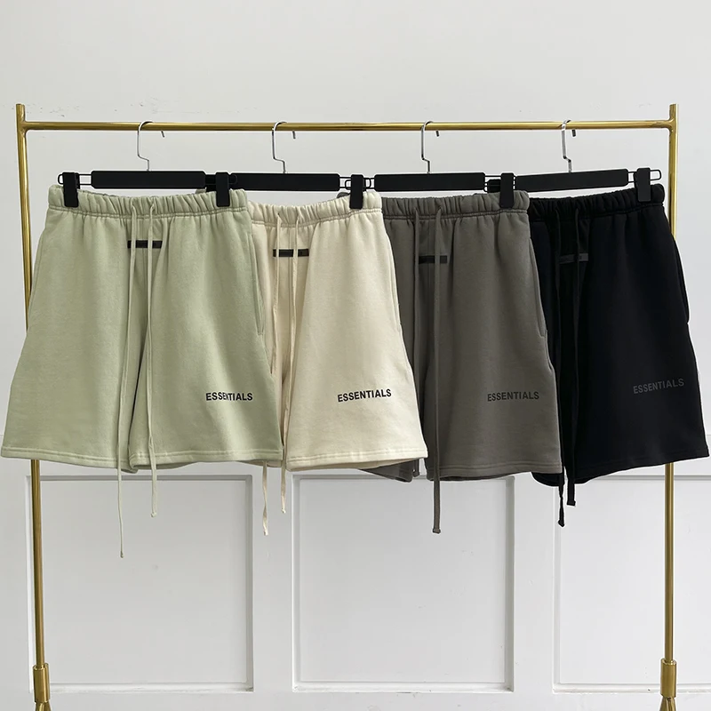 Essentials 3M Reflective Letter Print Drawstring Shorts High Quality Hip Hop Streetwear Shorts Men and Women New Season Short
Essentials 3M Reflective Letter Print Drawstring Shorts High Quality Hip Hop Streetwear Shorts Men and Women New Season Short