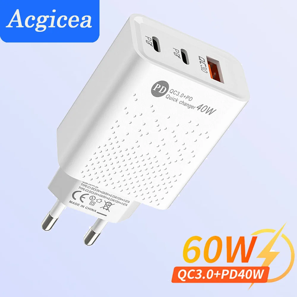 Fast Charging Charger USB Charger Type C PD Charger For iPhone 14 13 Pro Xiaomi 12 Huawei Samsung 3Ports Mobile Phone Adapter
Fast Charging Charger USB Charger Type C PD Charger For iPhone 14 13 Pro Xiaomi 12 Huawei Samsung 3Ports Mobile Phone Adapter