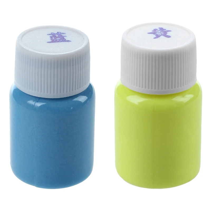 2 Bottle 20G Glow In The Dark Acrylic Luminous Paint Bright Pigment Party Decoration DIY, Blue & Yellow
2 Bottle 20G Glow In The Dark Acrylic Luminous Paint Bright Pigment Party Decoration DIY, Blue & Yellow