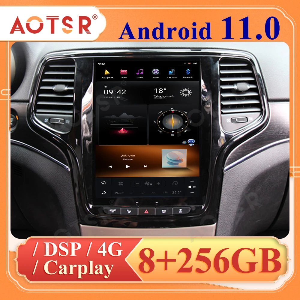 Автомобильный радиоприемник для Jeep Grand Cherokee 2014-2018 Android 11 мультимедийный плеер автомобильный ресивер
Автомобильный радиоприемник для Jeep Grand Cherokee 2014-2018 Android 11 мультимедийный плеер автомобильный ресивер