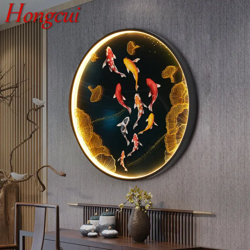 Hongcui Interior 9 Fishes Wall Picture Fixtures Lamps LED Chinese Mural Creative Bedroom Bedside Sconces for Home Corridor
Hongcui Interior 9 Fishes Wall Picture Fixtures Lamps LED Chinese Mural Creative Bedroom Bedside Sconces for Home Corridor