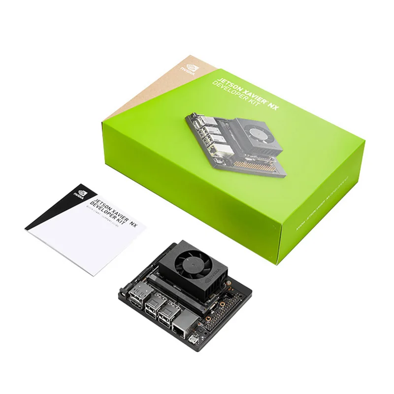 NVIDIA Jetson Xavier NX Developer Kit Small AI Supercomputer for Edge Computing with Cooling Fan and Power Supply
NVIDIA Jetson Xavier NX Developer Kit Small AI Supercomputer for Edge Computing with Cooling Fan and Power Supply