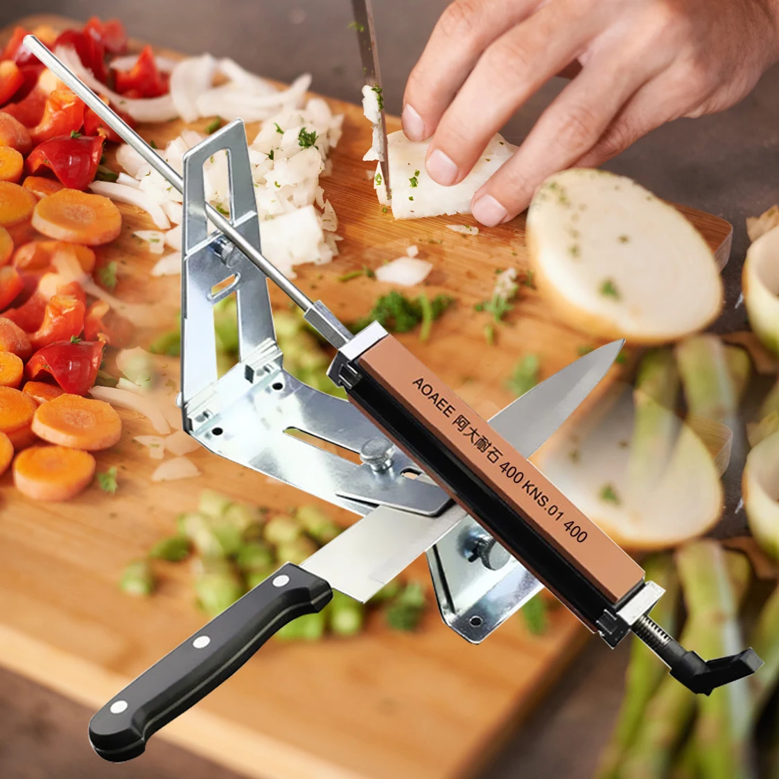 Professional Fix-Angle Sharpener Home Kitchen Knife Sharpener 150-1500Grit Whetstone Table Leather Sharpening and Polishing
Professional Fix-Angle Sharpener Home Kitchen Knife Sharpener 150-1500Grit Whetstone Table Leather Sharpening and Polishing